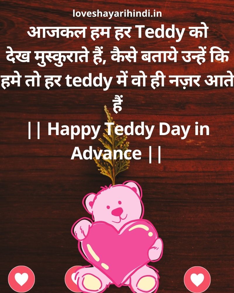 TEDDY DAY SHAYARI IN HINDI