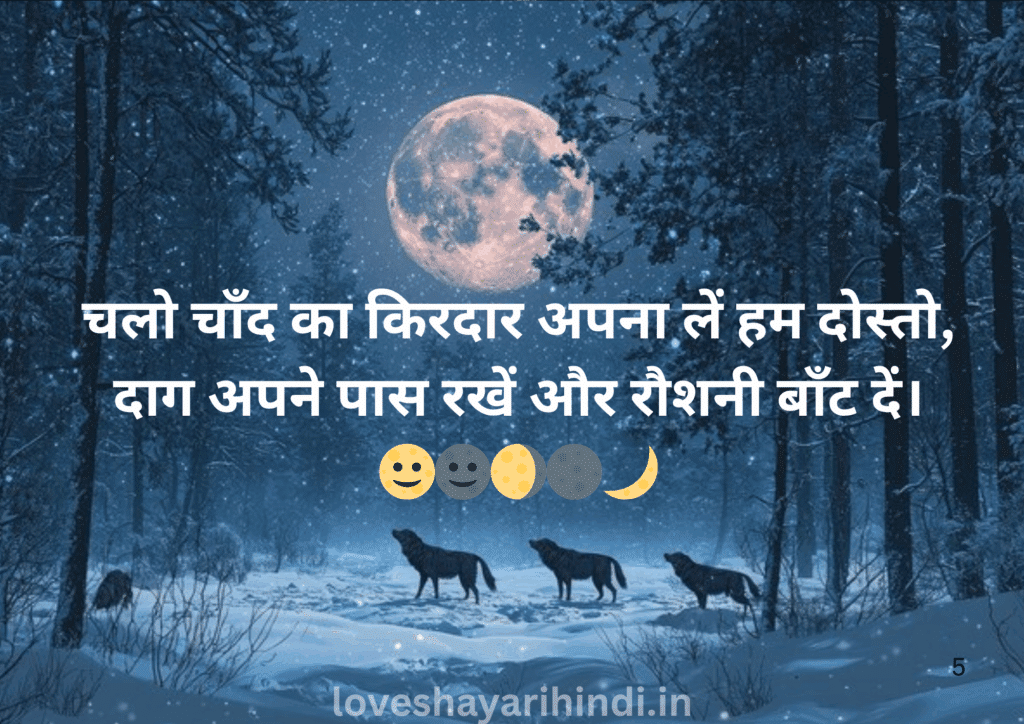 Chand Shayari in Hindi